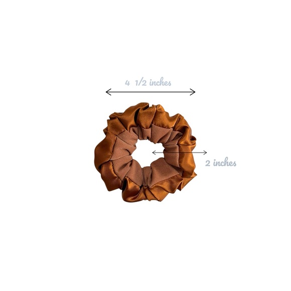 Elegant Brown Hair Scrunchies - Picture 5 of 6